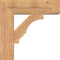 Ekena Millwork Balboa Block Smooth Bracket w/ Offset Brace, Western Red Cedar, 7 1/2"W x 24"D x 24"H BKT0806X24X24BOA05SWR - alternate 3